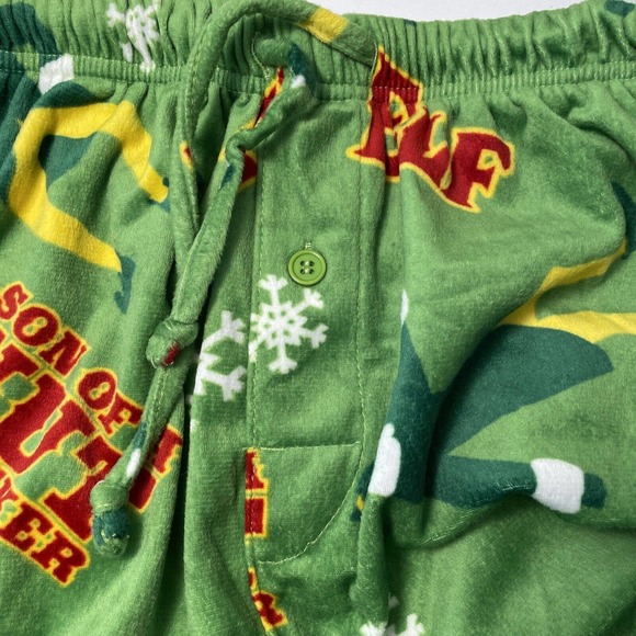 Elf Son Of A Nutcracker Lounge Pajamas Pants Mens L Large Drawstring Elastic - Picture 4 of 6